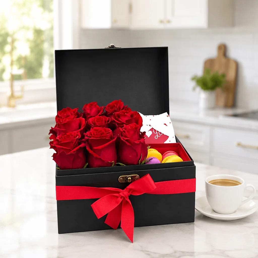 Aşk Sandığı Premium Gül — yaşam alanında