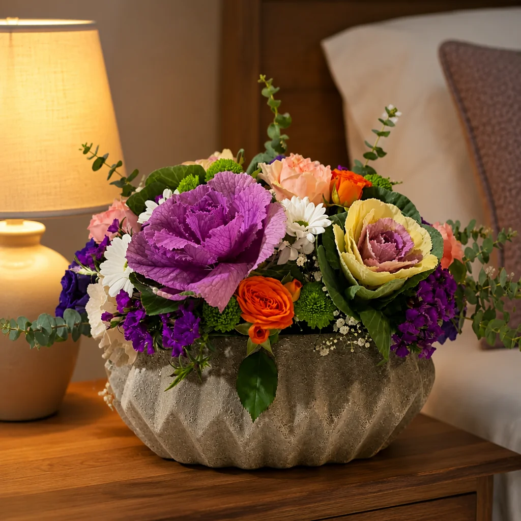 Doğanın Renkleri Premium Bahçe Aranjmanı — yaşam alanında