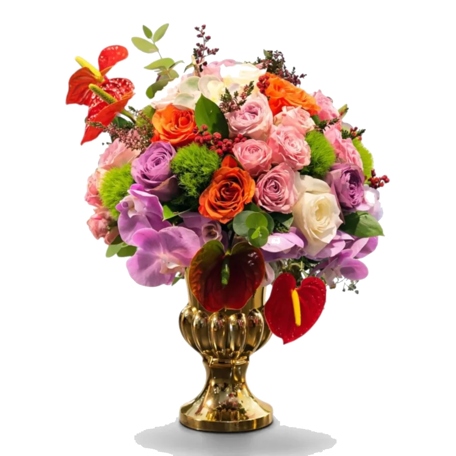 Imperial Gold Floral Urn