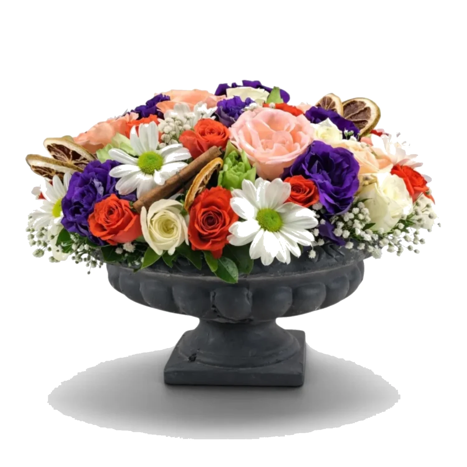 Baroque Garden Urn Arrangement