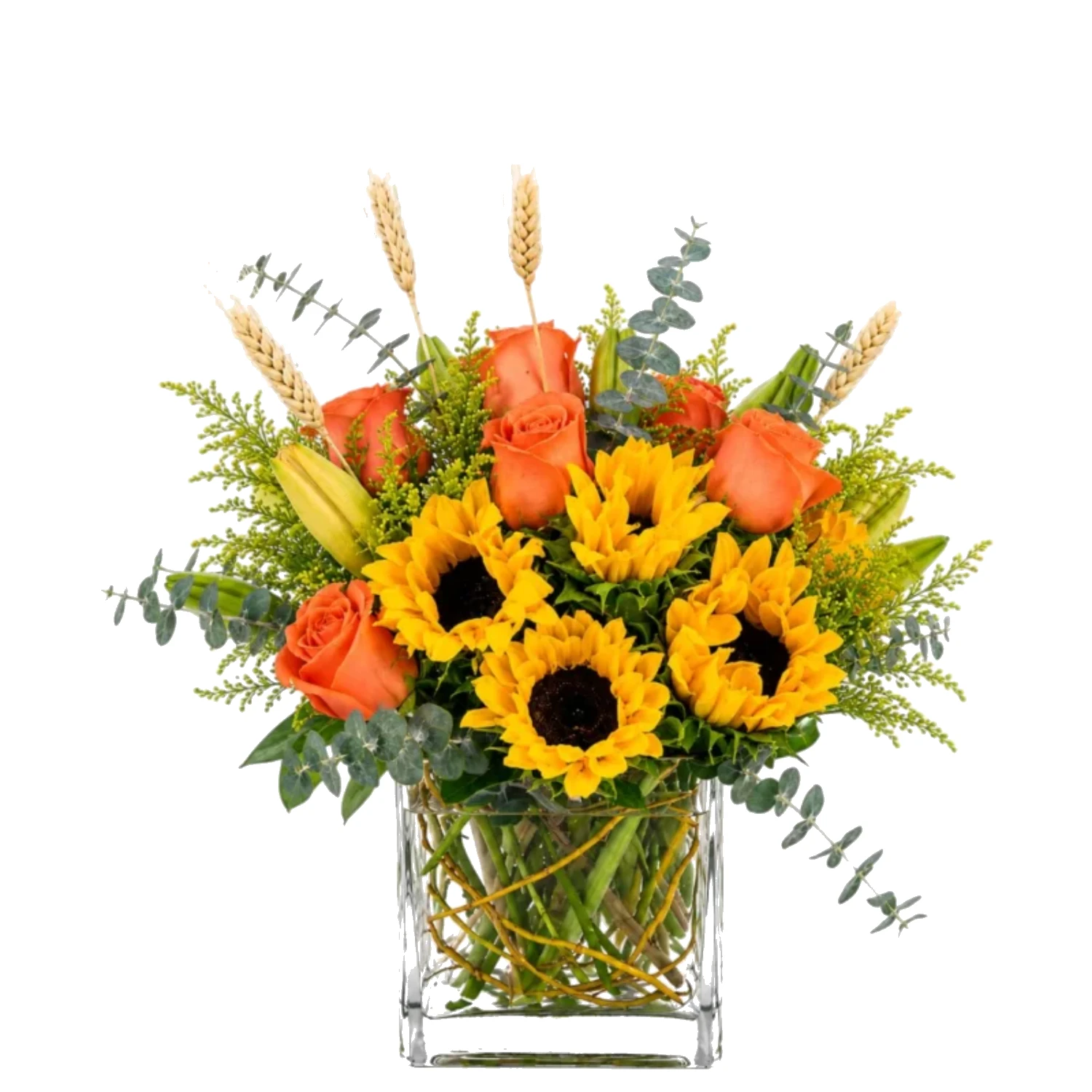 Golden Harvest Vase Arrangement