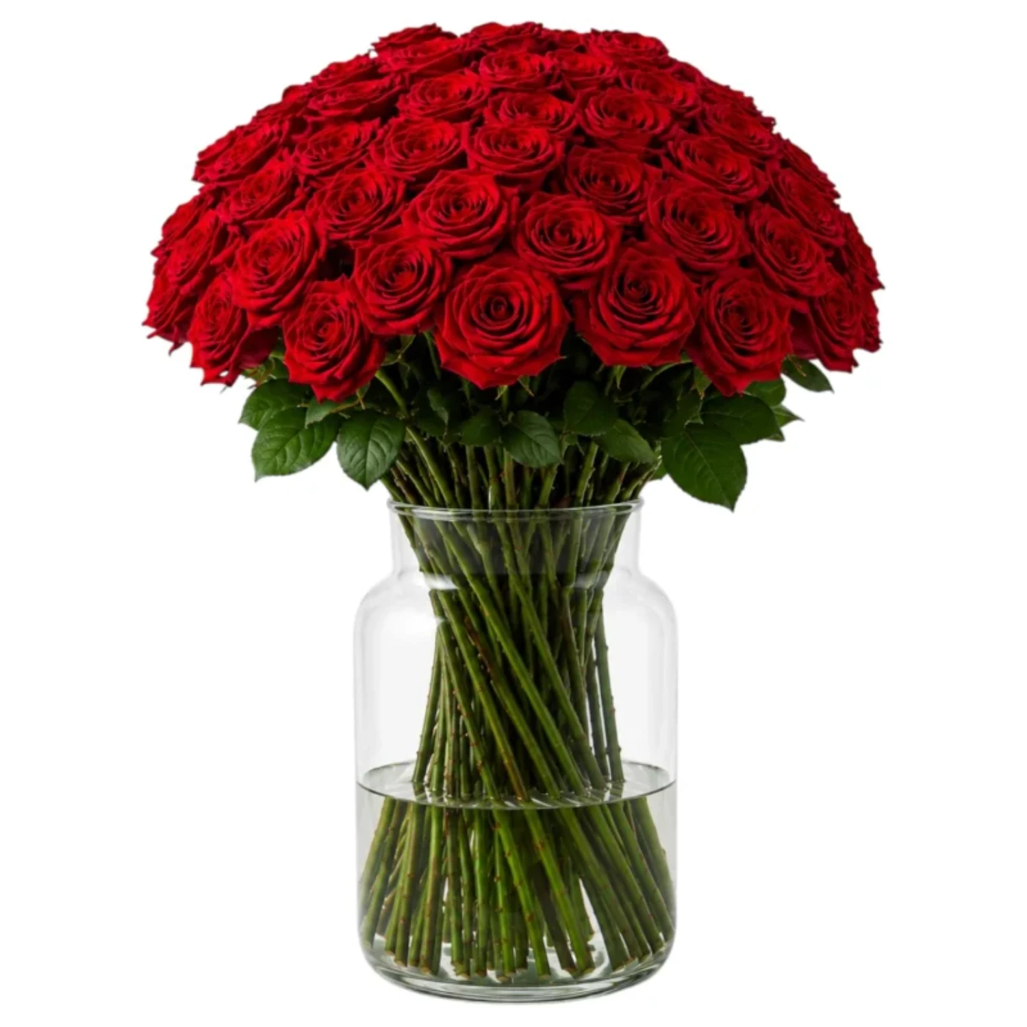 Classic Red Rose Vase Arrangement