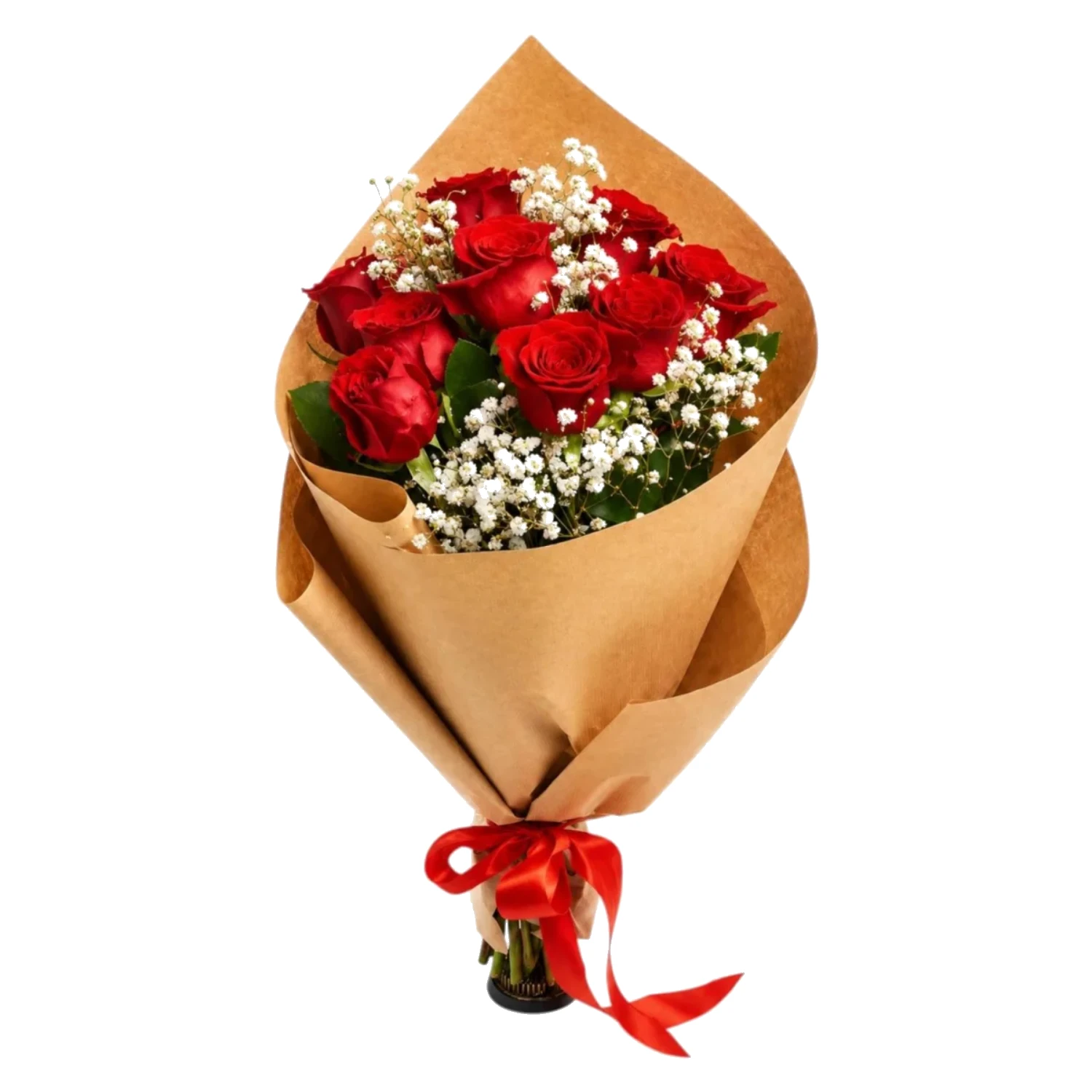 Rustic Romance Red Rose Bouquet