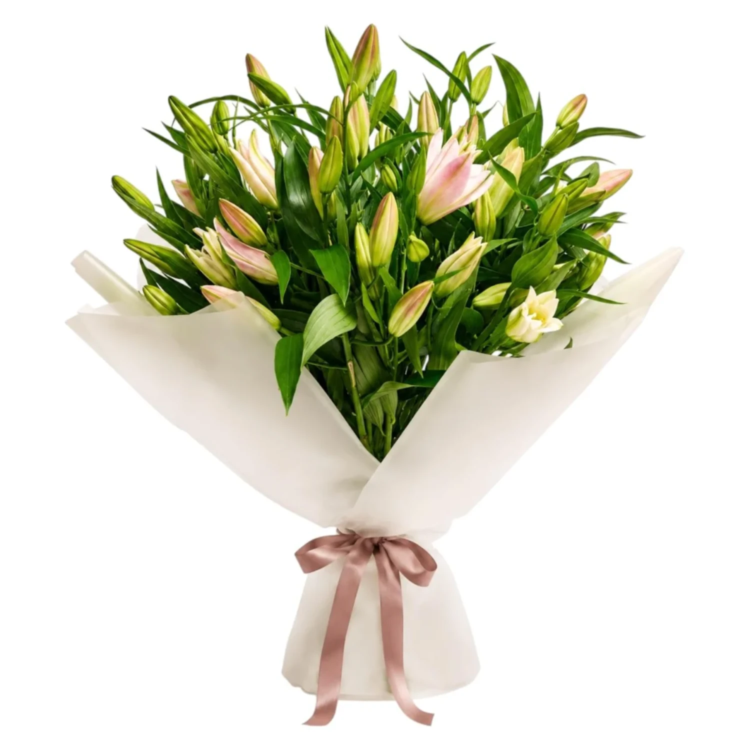 Pembe Lilyum Buketi