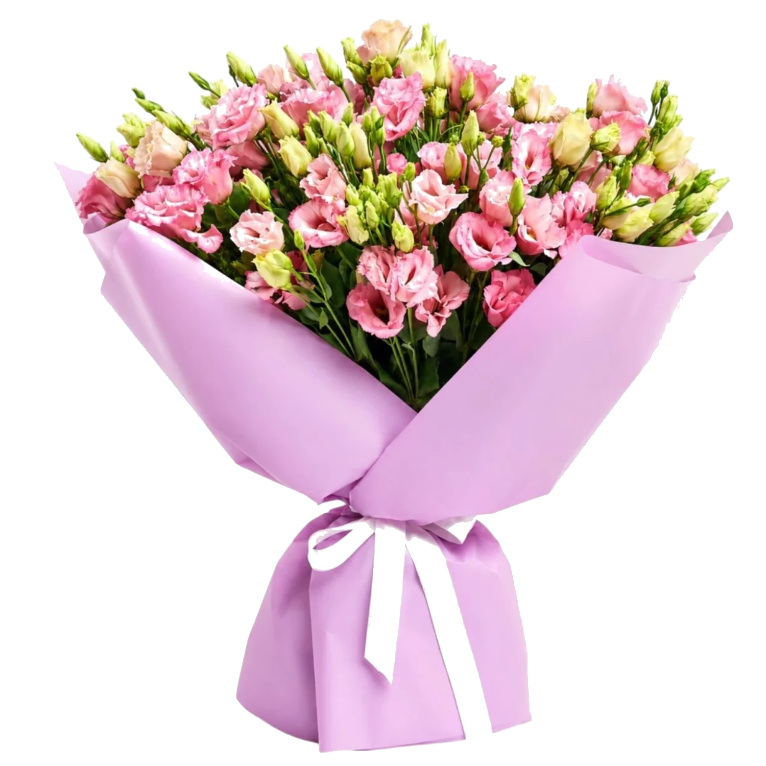 Pembe Lisianthus Buketi