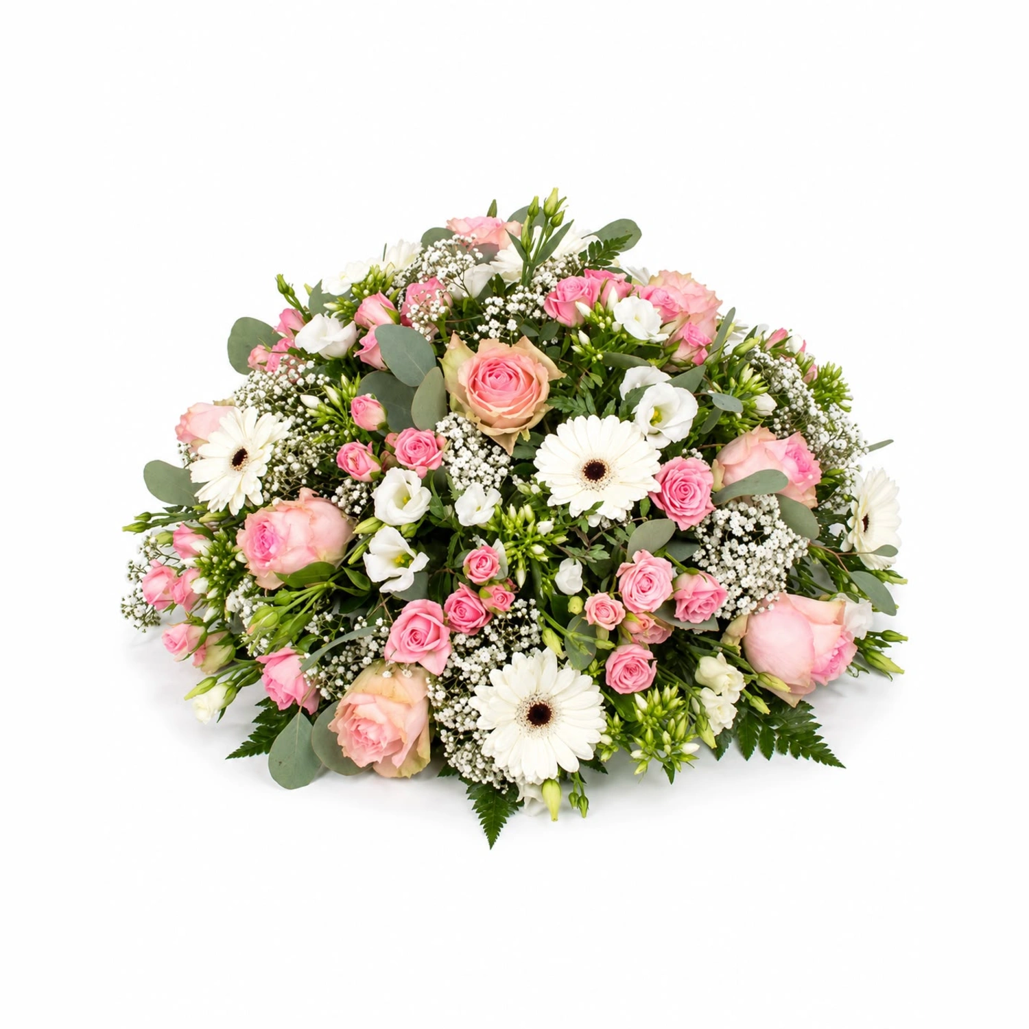 Glafira Pembe Gül ve Gerbera Masa Aranjmanı