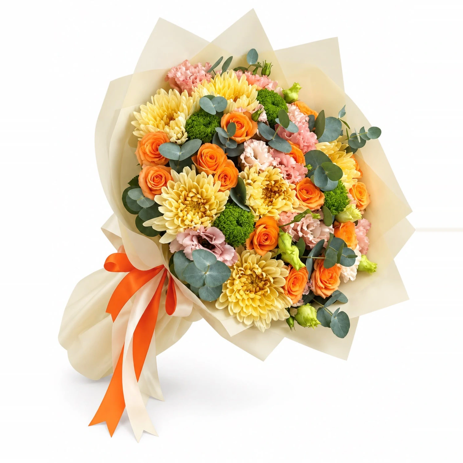 Pia Sarı Turuncu Gerbera Buketi