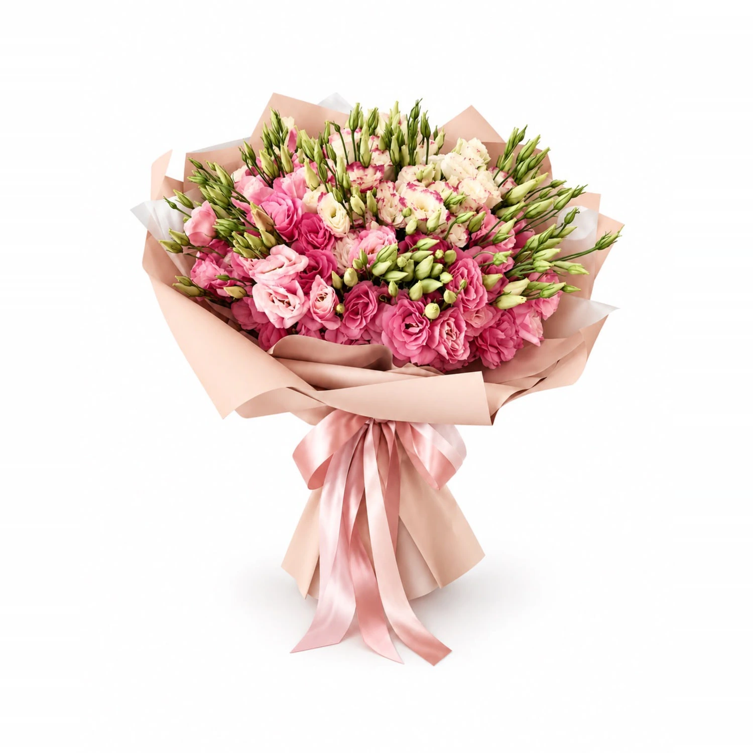 Zoe Pembe Lisianthus Buketi