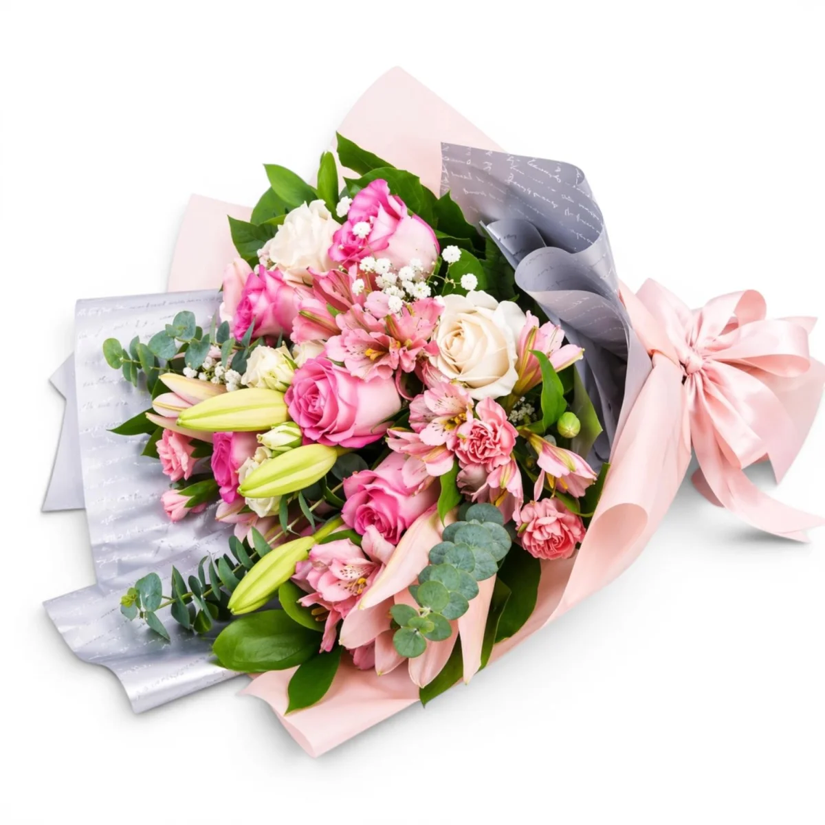 Premium Gül ve Lilyum Buketi