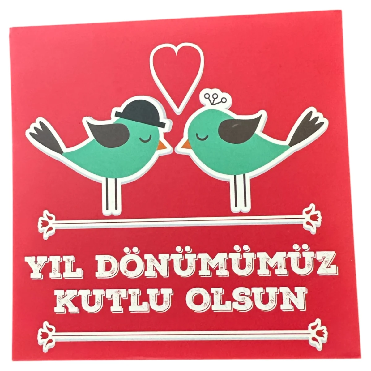 Yıl dönümümüz kutlu olsun gift kart