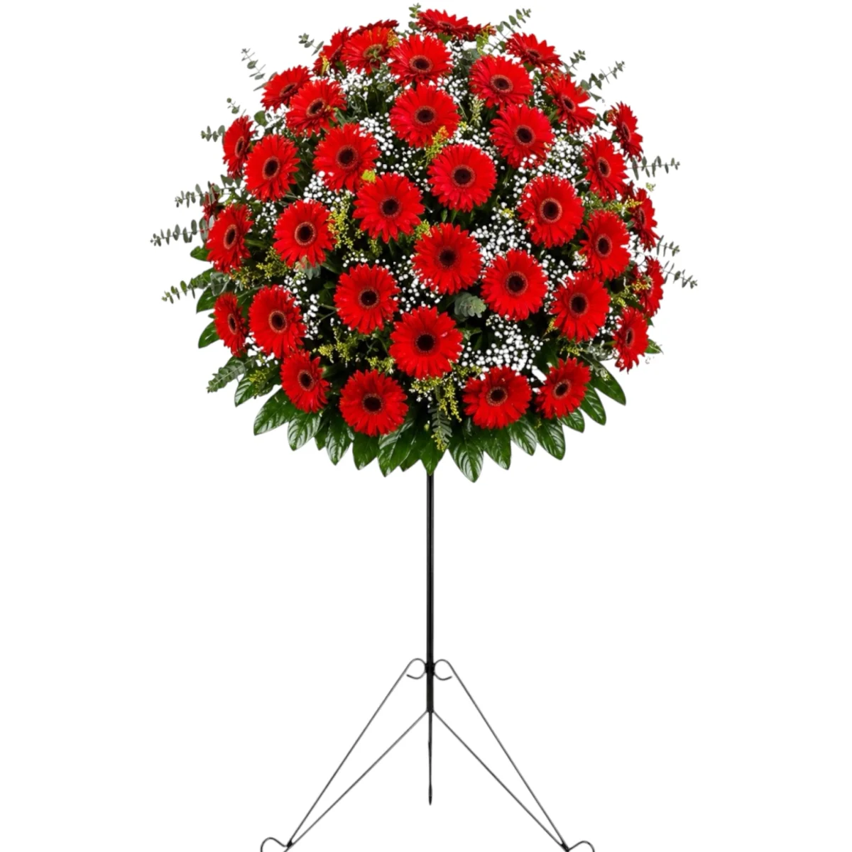 Kırmızı Gerbera Ferforje