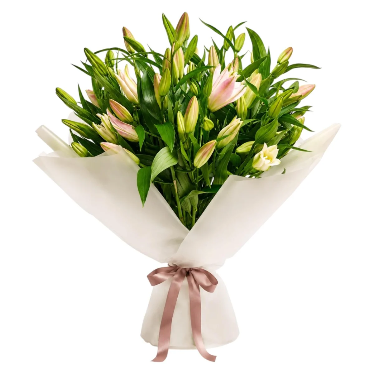 Pembe Lilyum Buketi