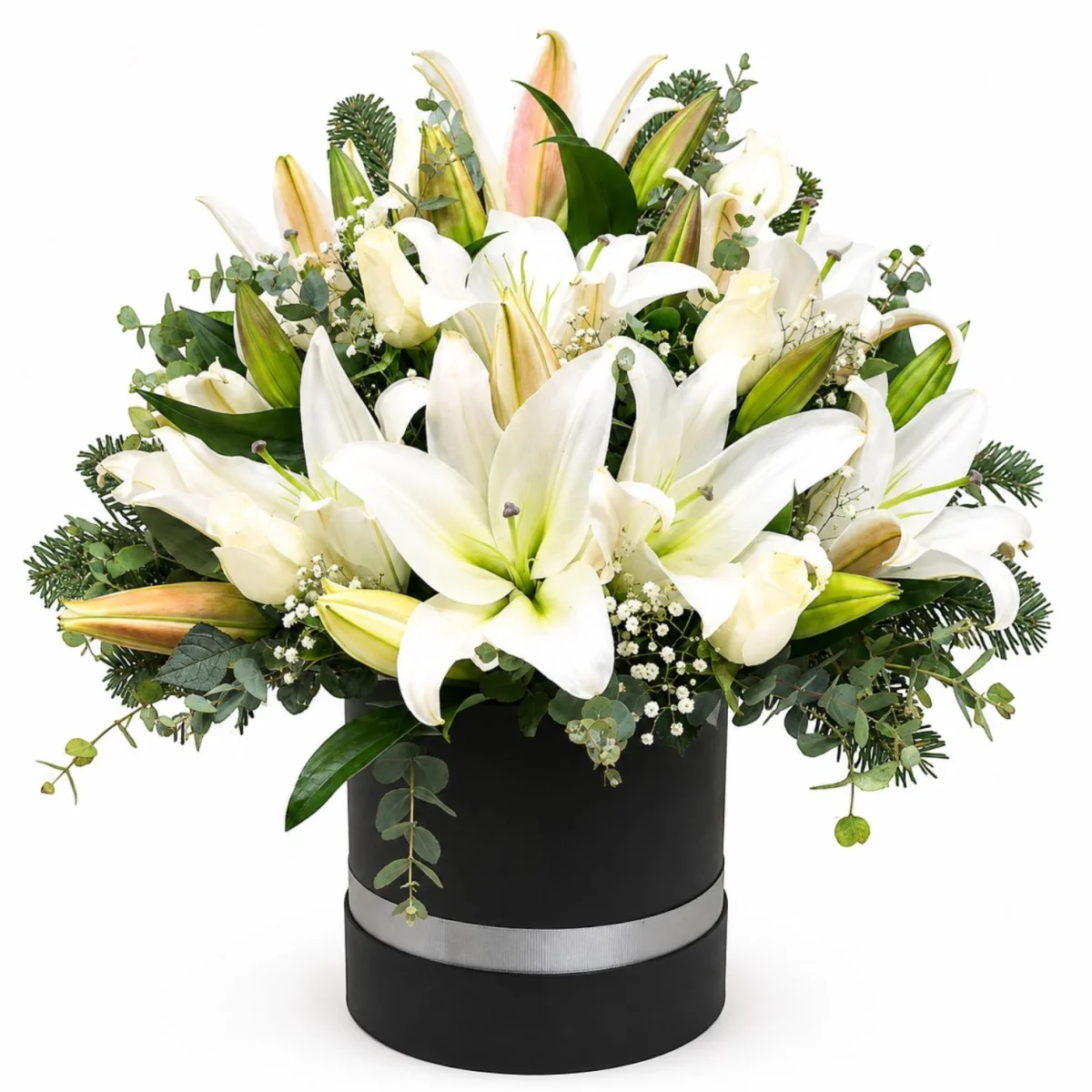 White Imperial Lily Box
