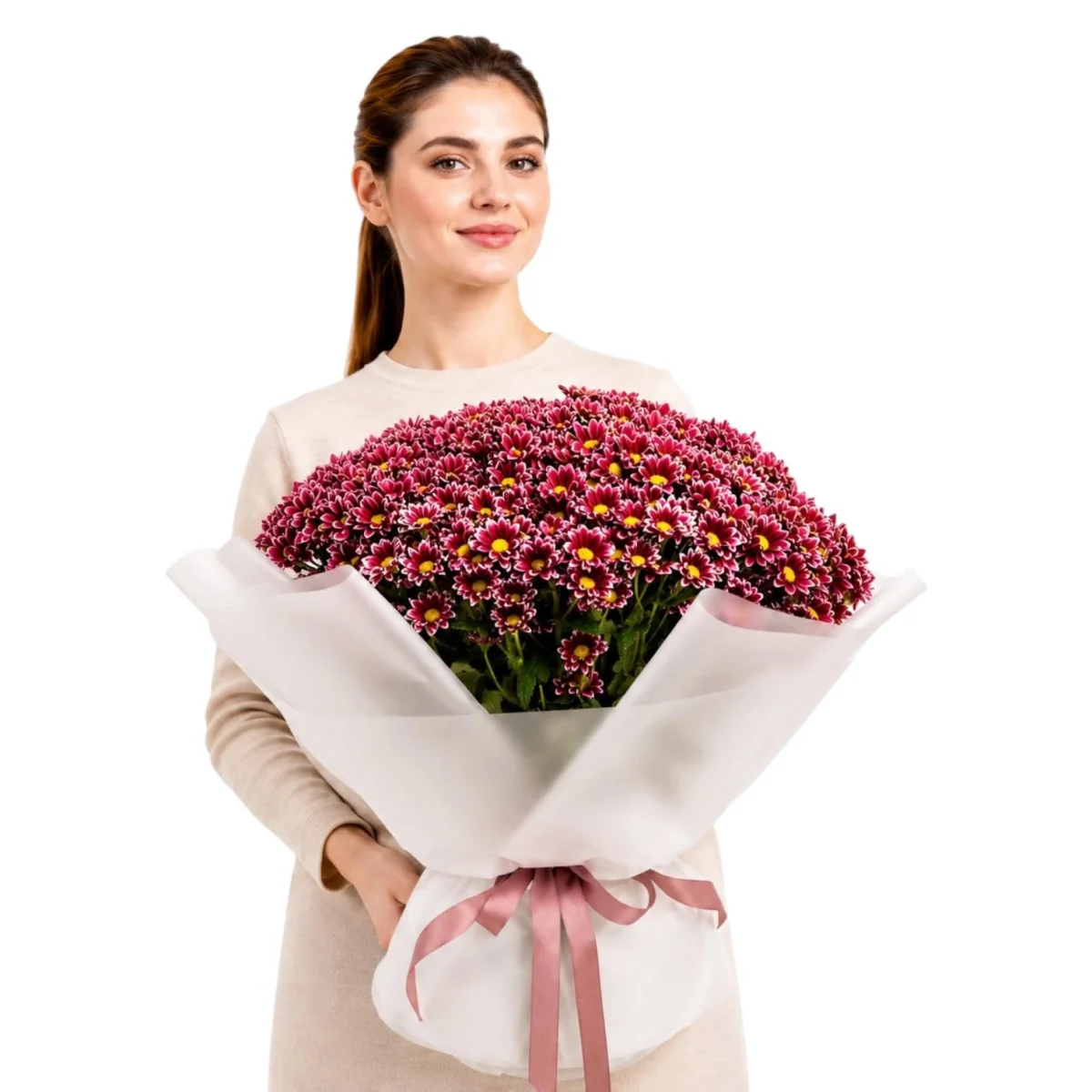 Velvet Berry Chrysanthemum Bouquet