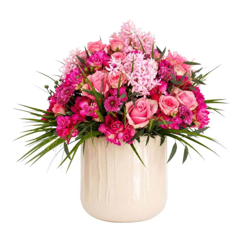 Pink Fragrance Garden Vase Arrangement