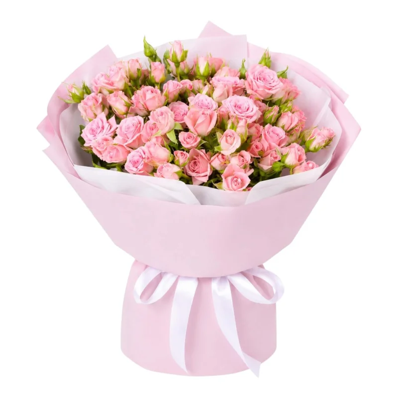 Pembe Çardak Gül (Spreygül) Buketi