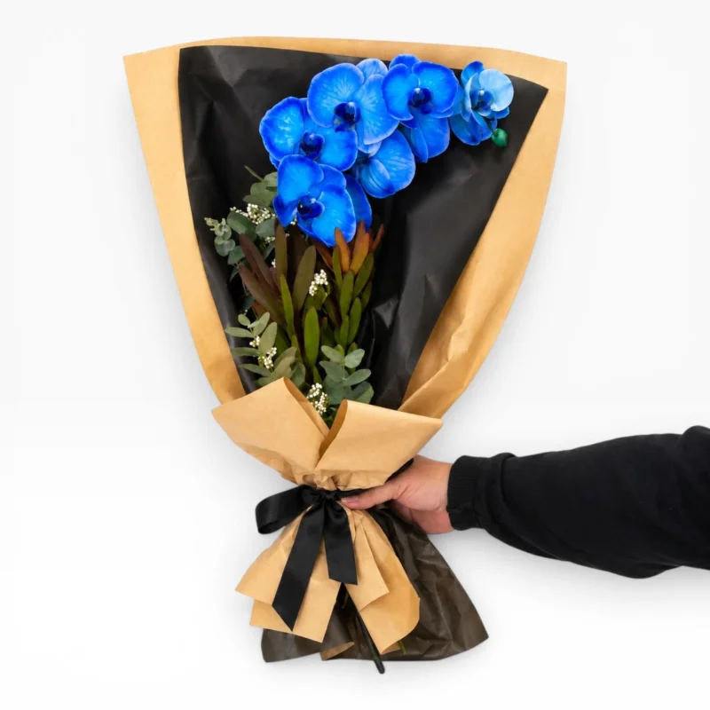 Royal Blue Orkide Buketi