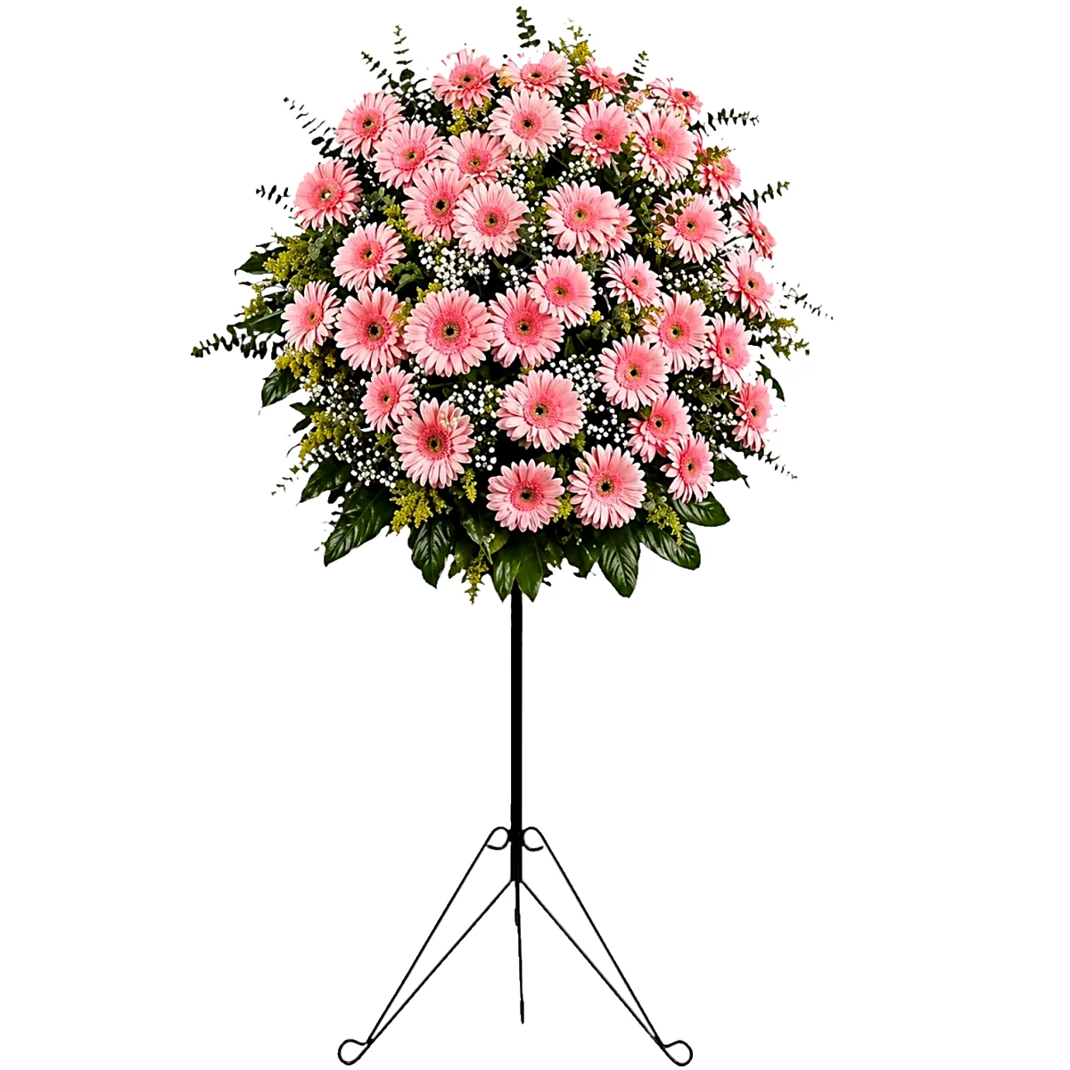 Ferforje Ayaklı Premium Gerbera Aranjmanı