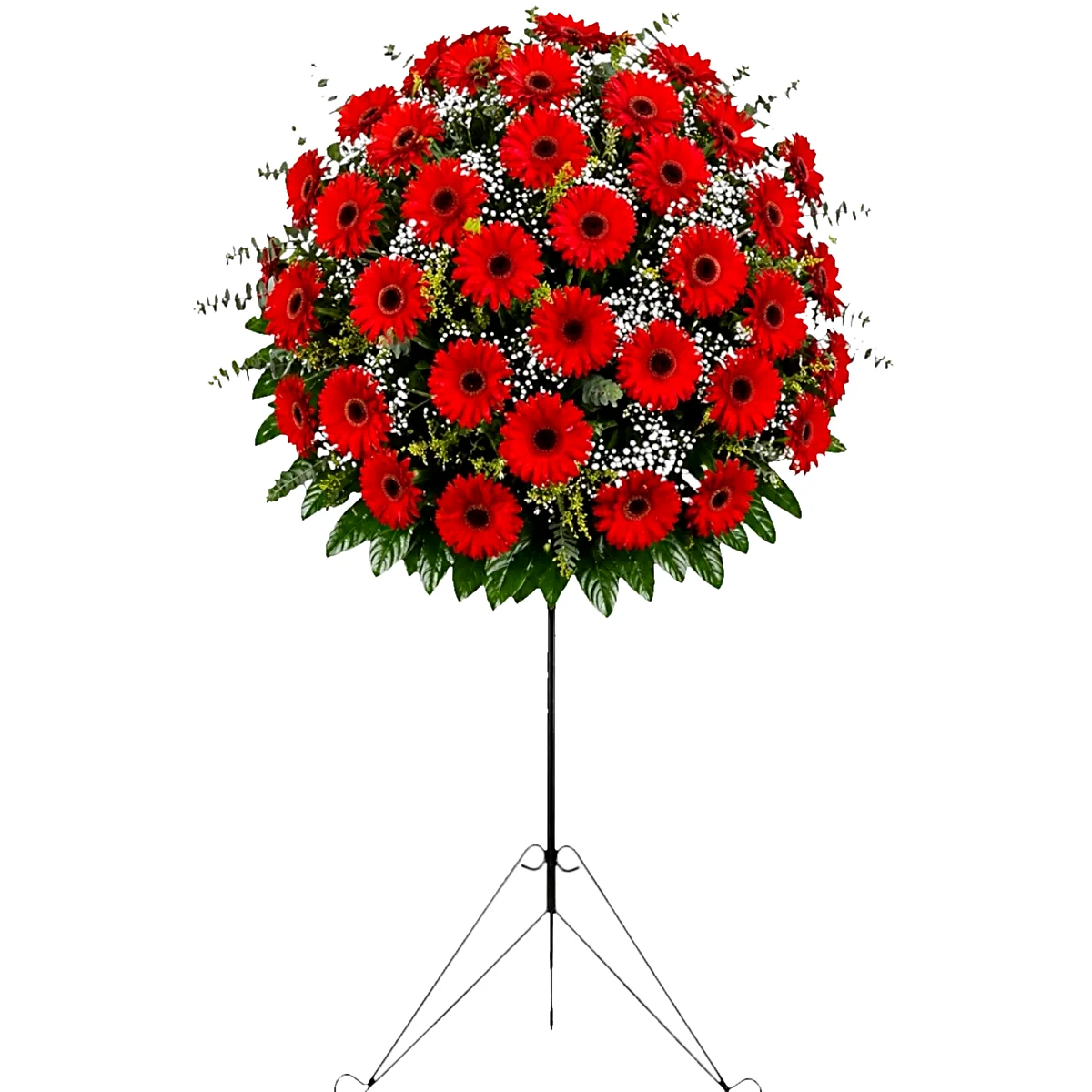 Kırmızı Gerbera Ferforje