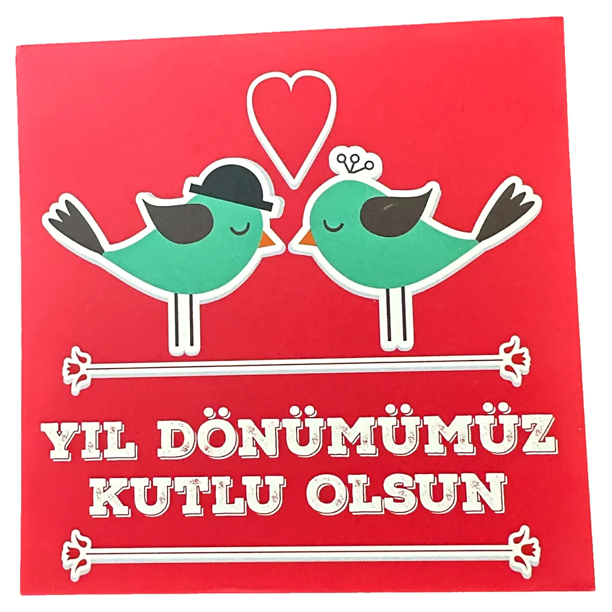 Yıl dönümümüz kutlu olsun gift kart